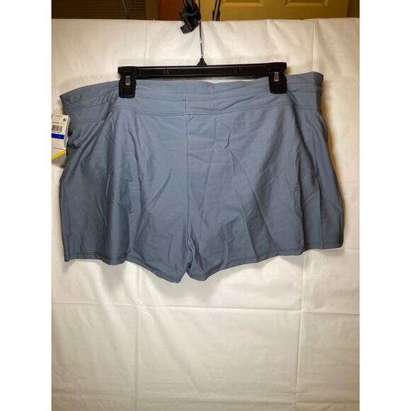 Go Gossip Women's Cover-Up Board Shorts w Drawstring, Gray, XL - Picture 4 of 16